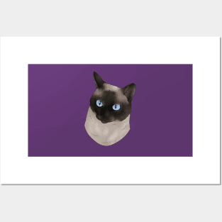 Shasta Siamese Cat Smooth Posters and Art